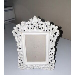 Azzure Home White Ornate Baroque Picture Frame Vintage Shabby Chic 2.5x3.5 AF616
